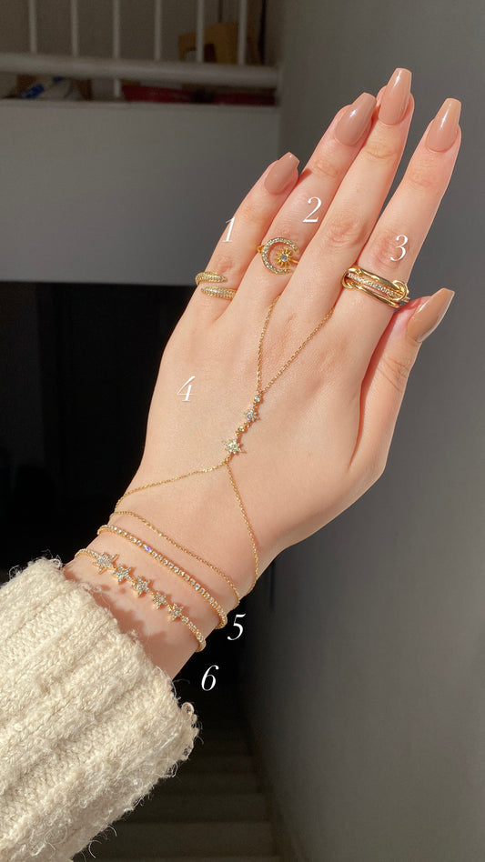 Double stars handchain stacking