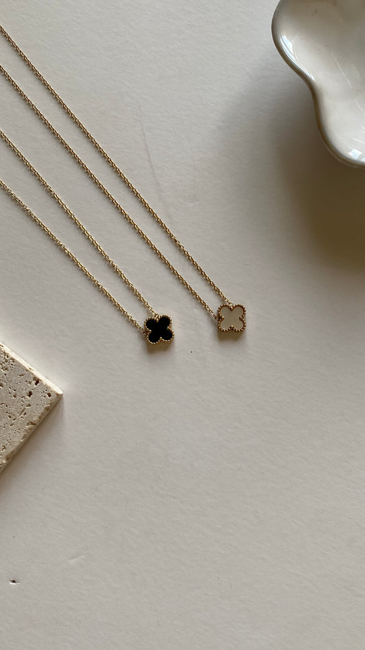Double face vancleef necklace