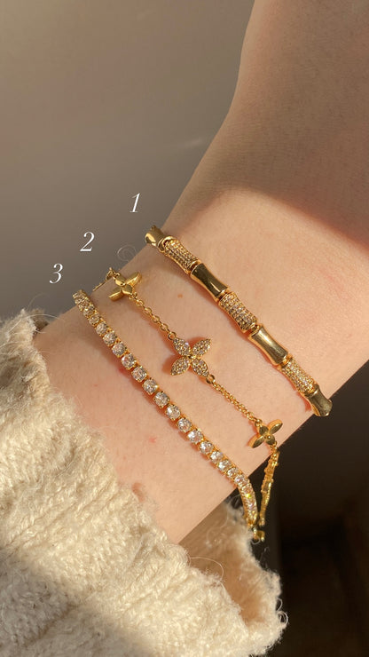 Bamboo and tennis stack