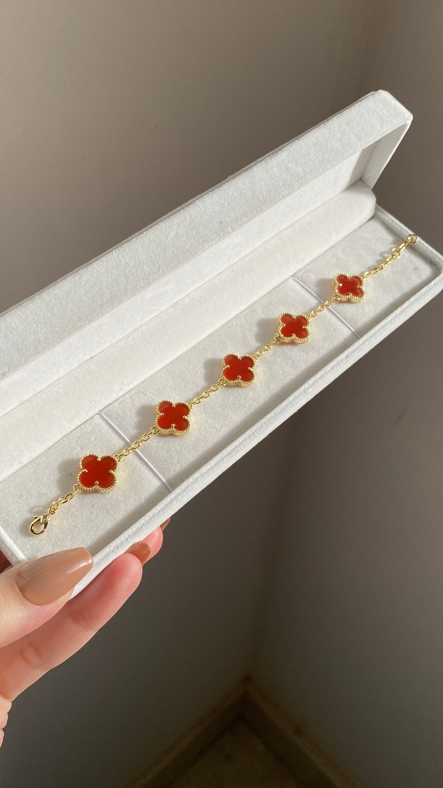 Maroon vaancleef bracelet