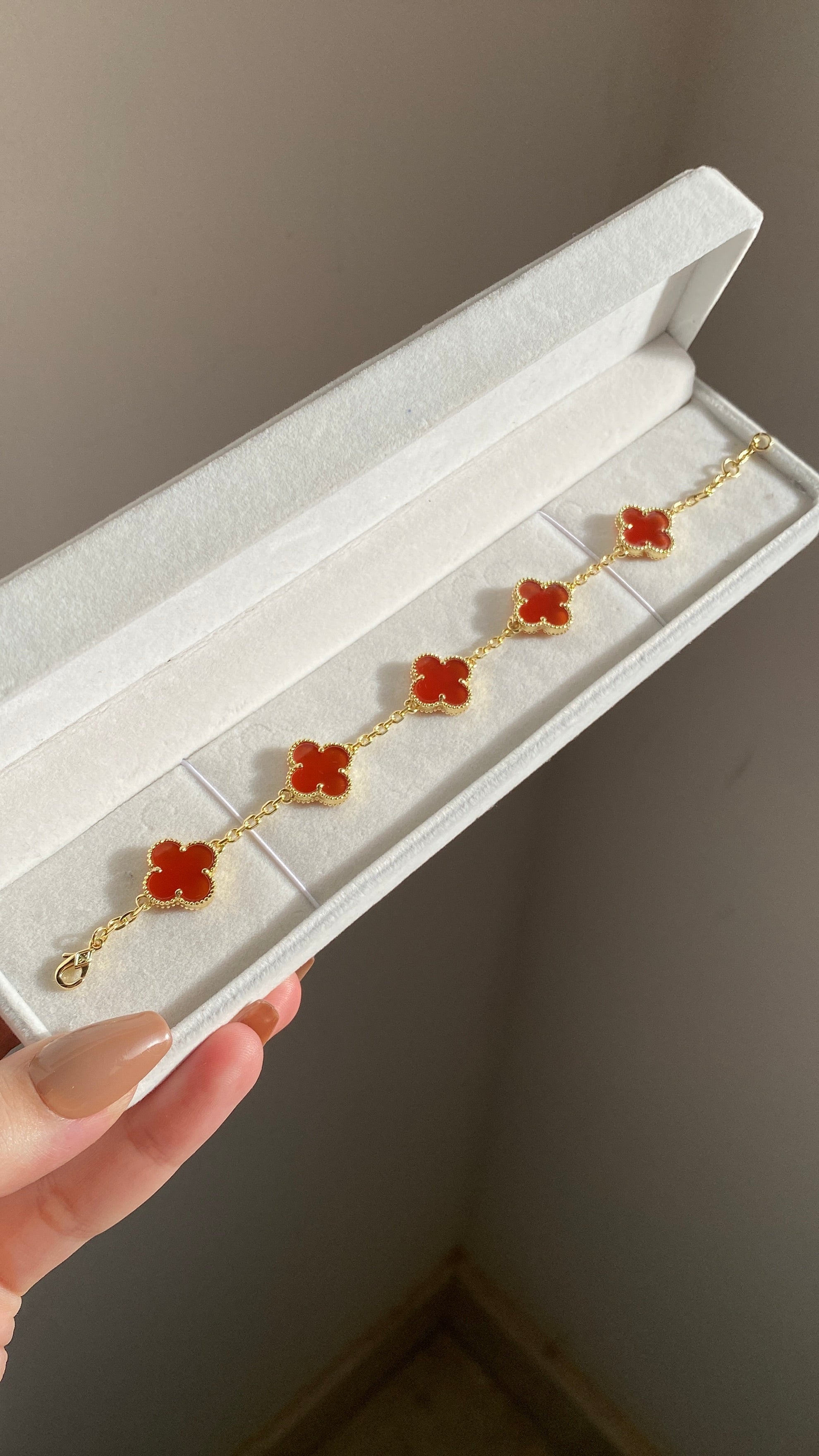 Maroon vaancleef bracelet
