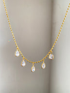 Oval stones necklace