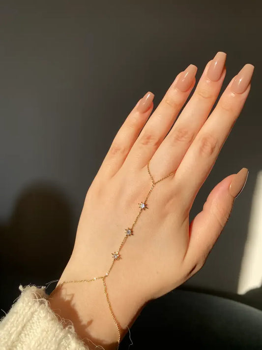 Gold hand chain