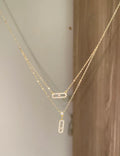 Layered messika necklace