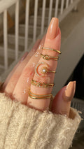 Moon ring stack