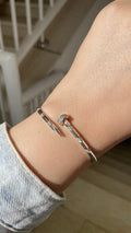 Silver nail bangle