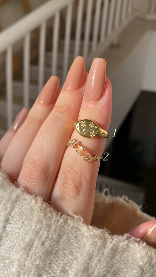 Star and leaf rings