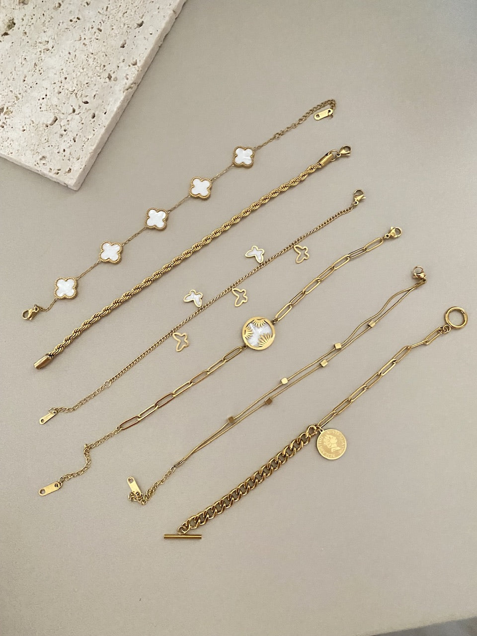 Butterfly and sun braclets
