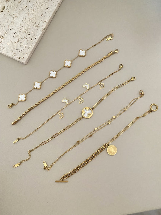 Butterfly and sun braclets