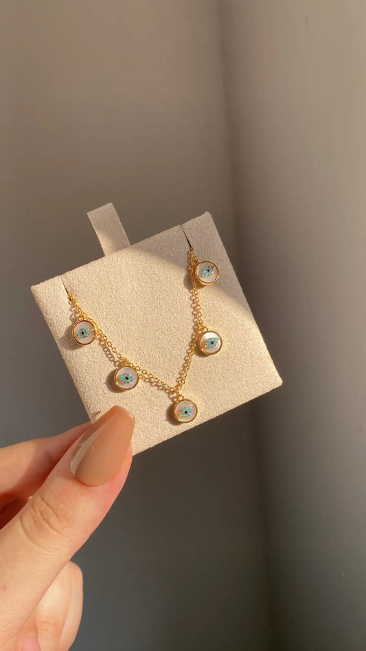 Blue evil eye necklace