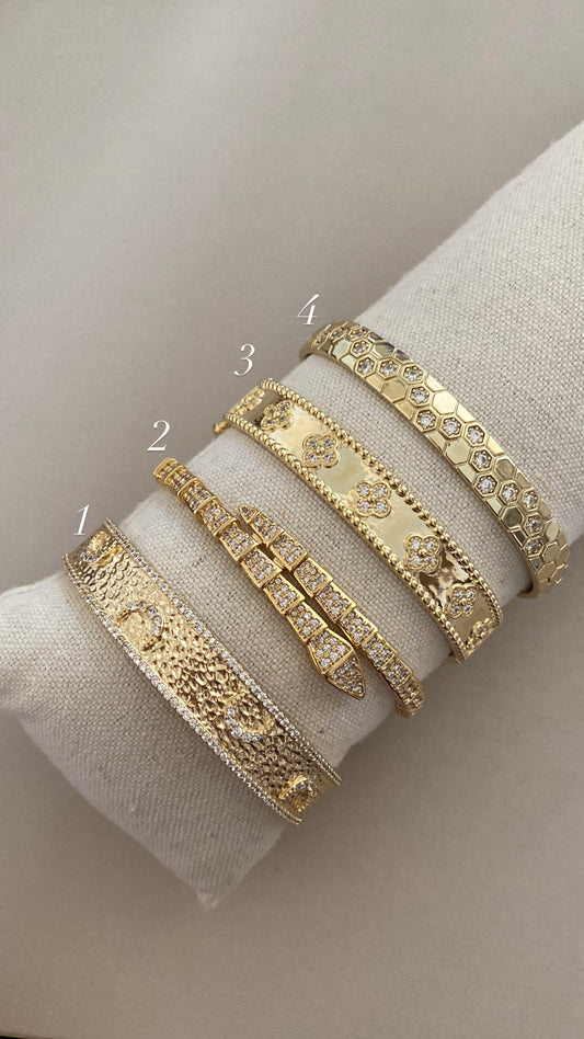 Gold bangles