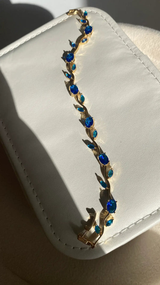 Limited edition blue tulip bracelet