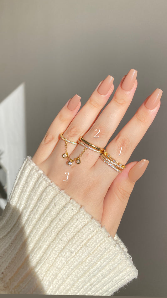 Connected ring stack