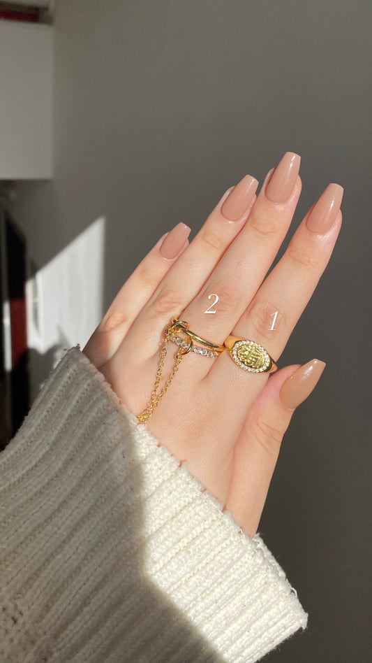 Connected ring stack