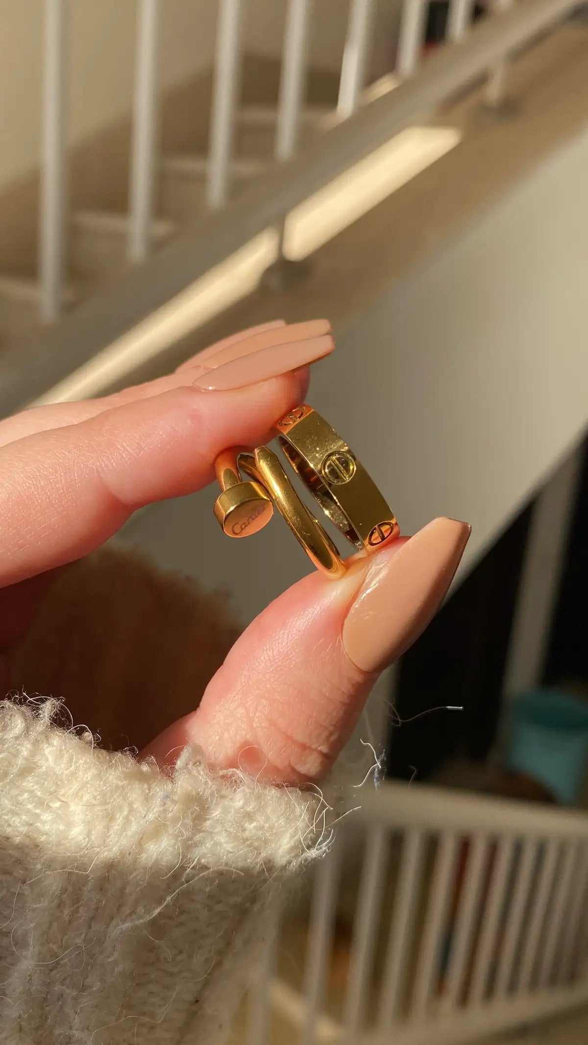 Cartier and nail ring