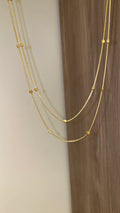 2 layer tiny hearts necklace