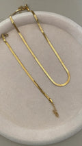 Herringe bone necklace and braclet