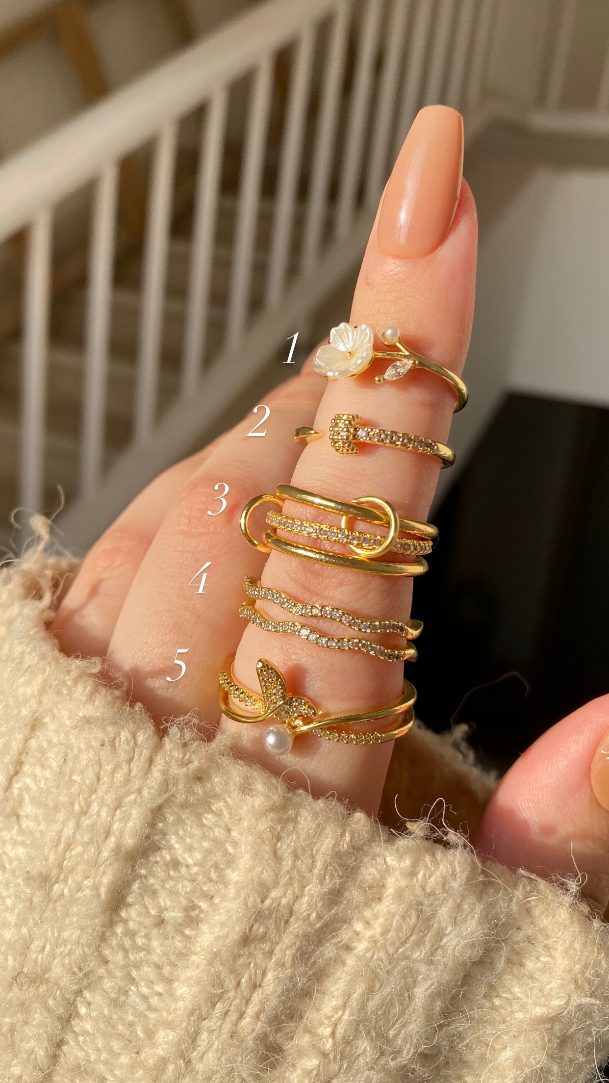 Flower ring stack