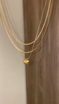 3 layer heart necklace
