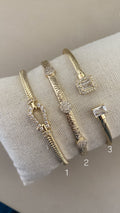 Gold plated bangles