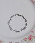 Clear Silver Tulip bracelet
