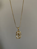 Marble flower necklace