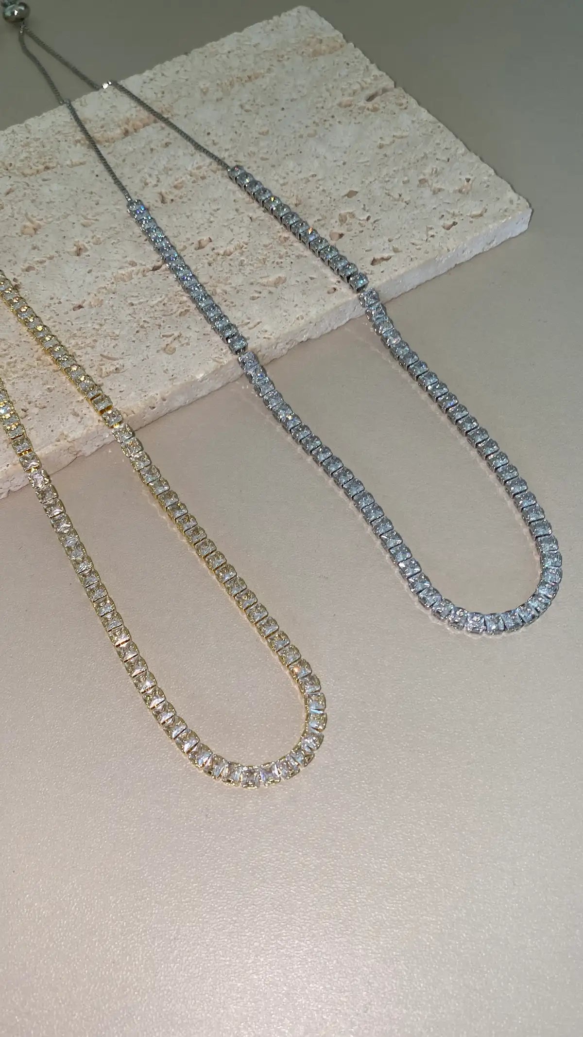 Tennis necklaces