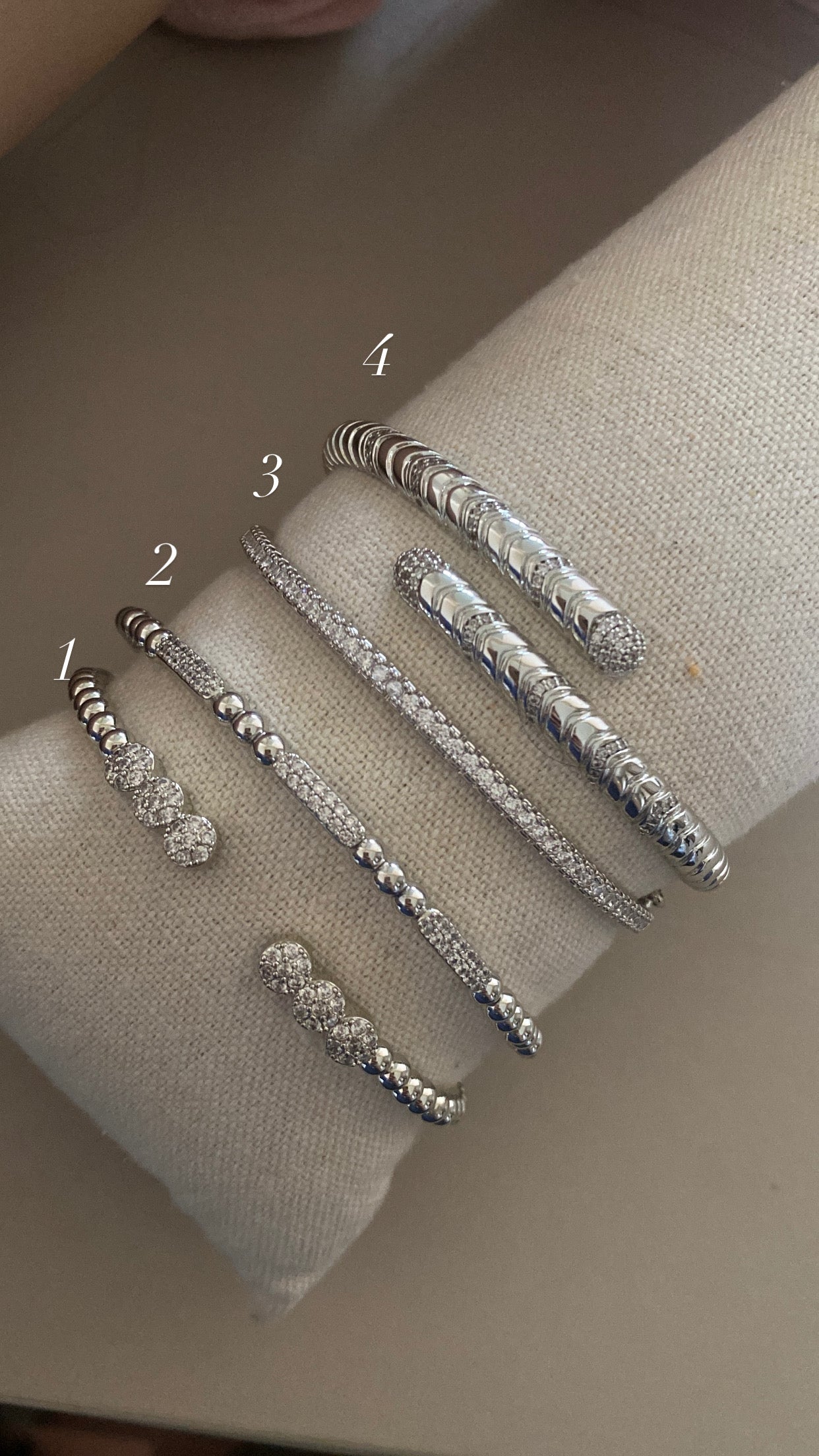 Silver bangles