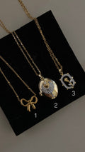 Gold and silver necklaces