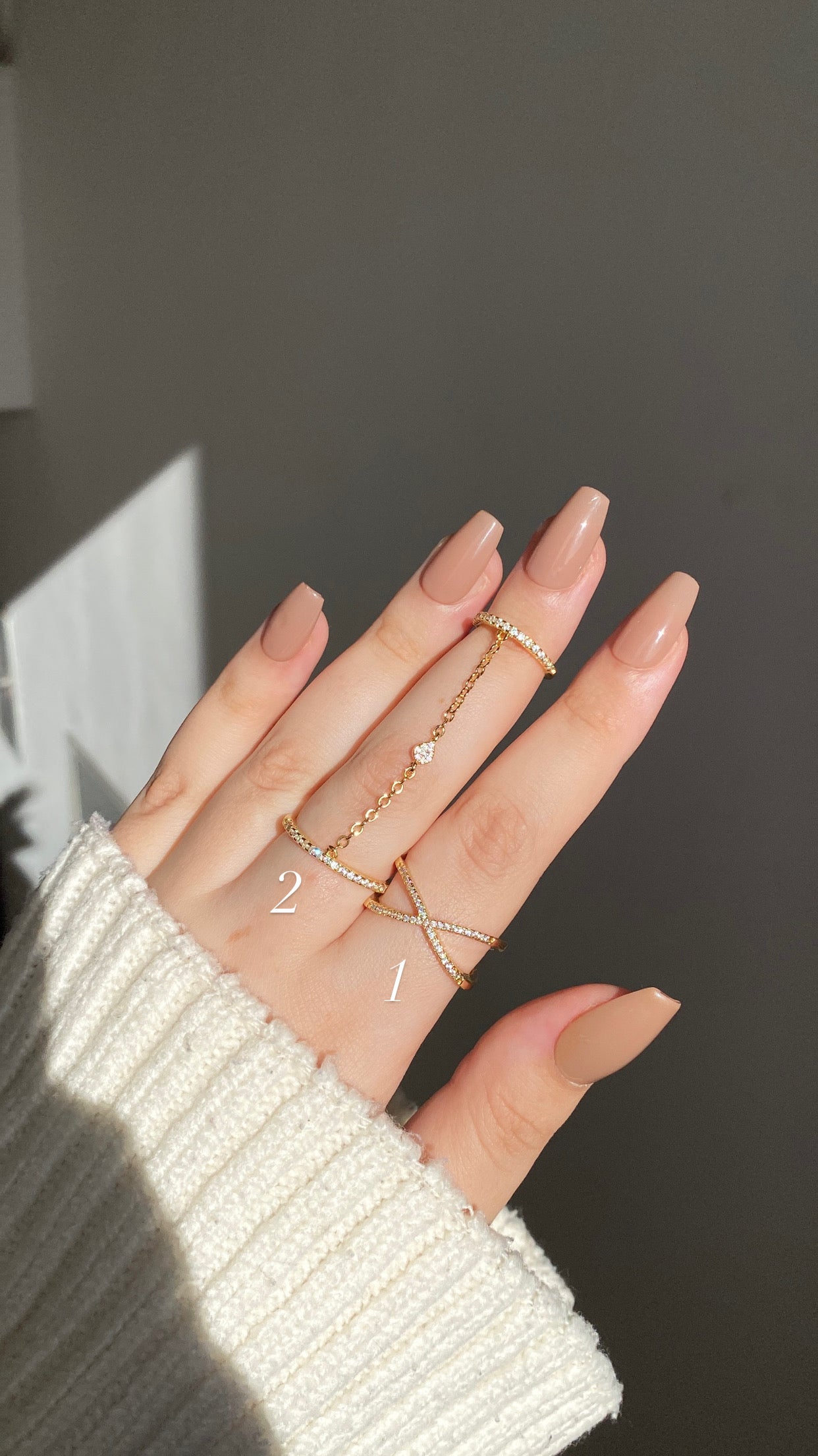 Connected ring stack