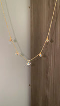 Blue evil eye necklace