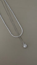 2 layer tennis necklace