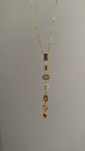 Coloured stones necklace