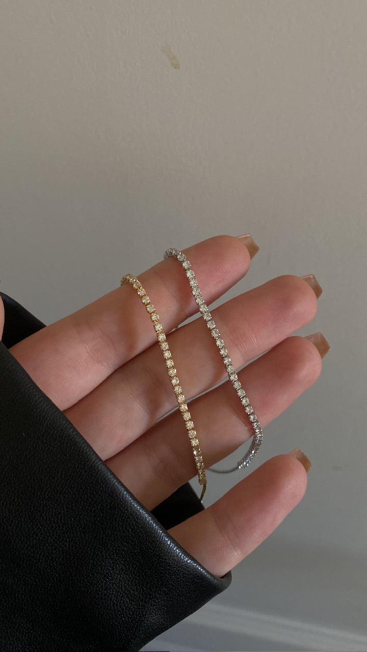 Adjustable tennis braclets