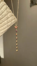 Drop star necklace