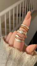 White enamel rings