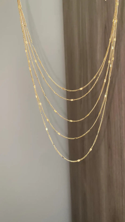 5 layers necklace